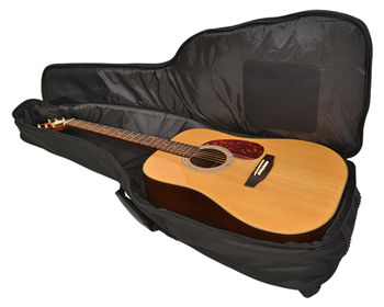 Deluxe Acoustic Guitar Bag by Cobra Case with Thick 10mm Padded Protection